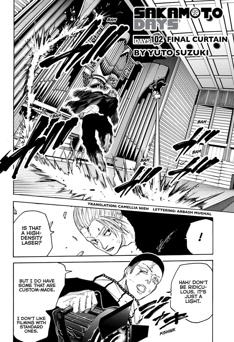 Sakamoto Days Manga Chapter 102 page 2 - Final Curtain