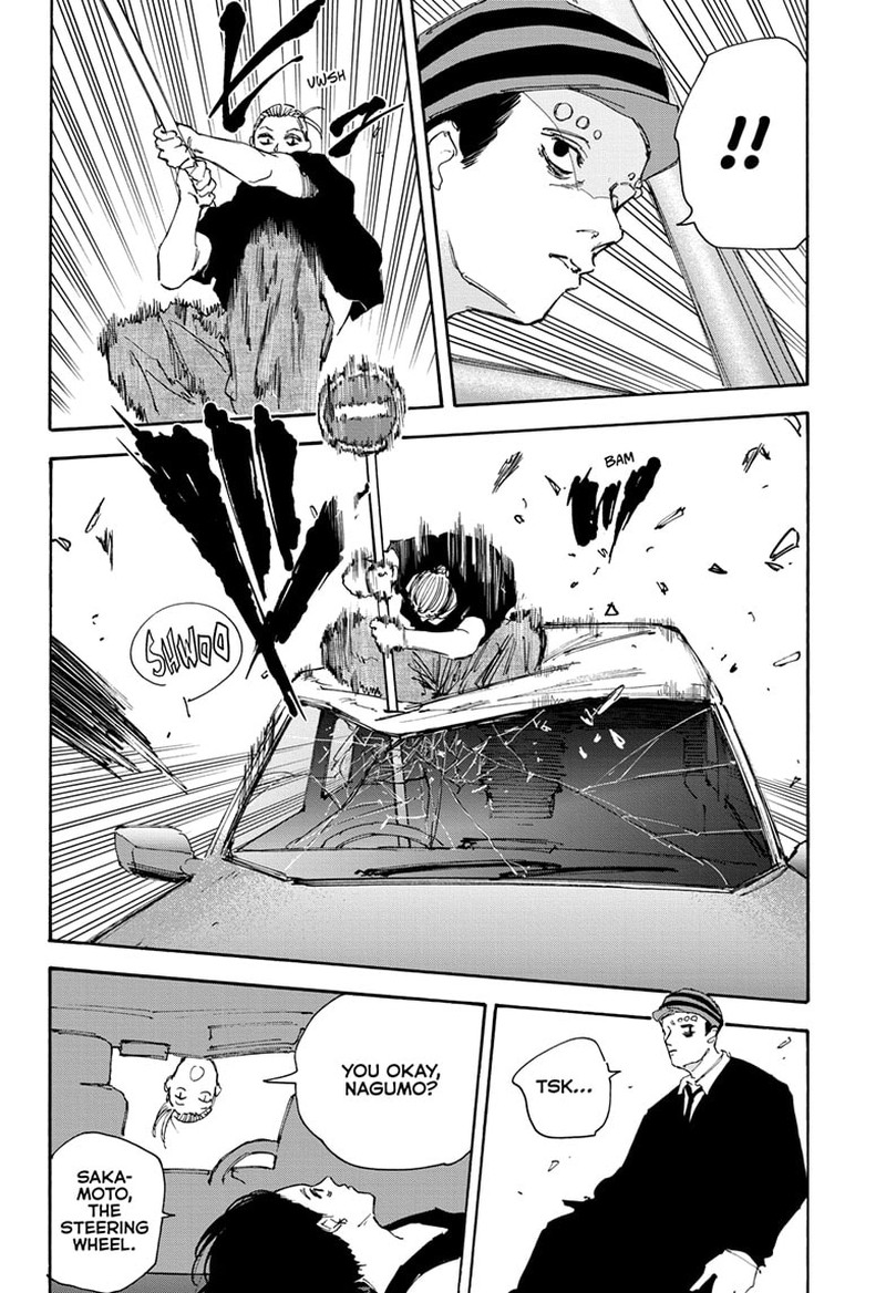Sakamoto Days Manga Chapter 113 page 14 - Car Chase