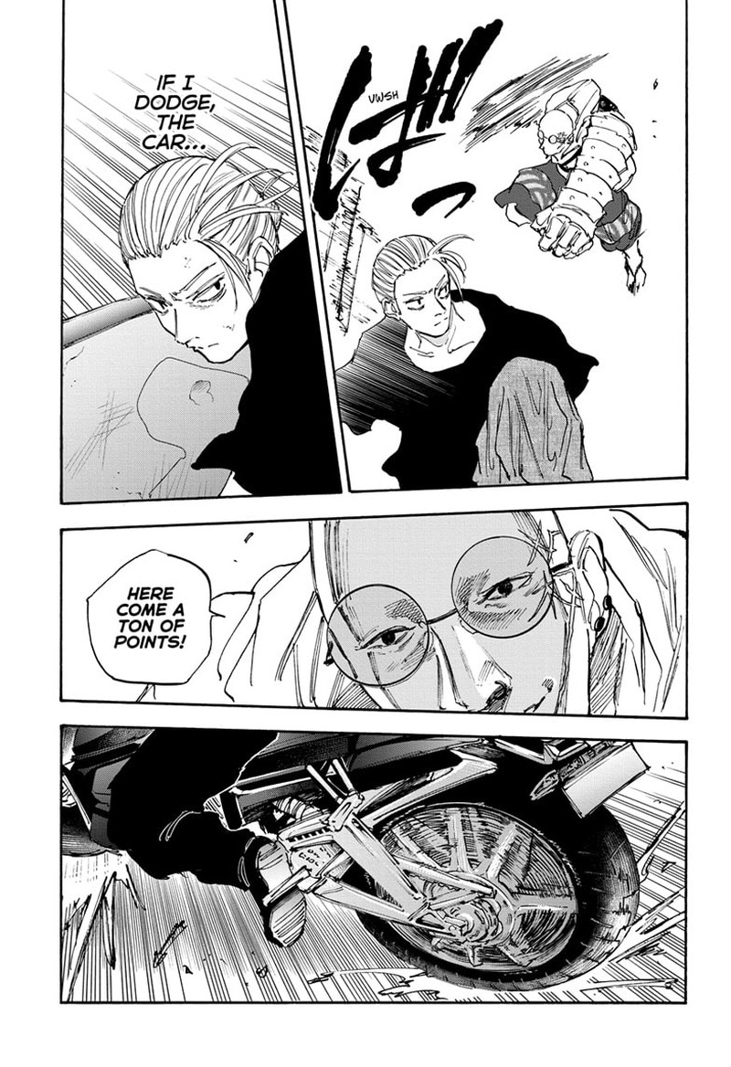 Sakamoto Days Manga Chapter 113 page 15 - Car Chase