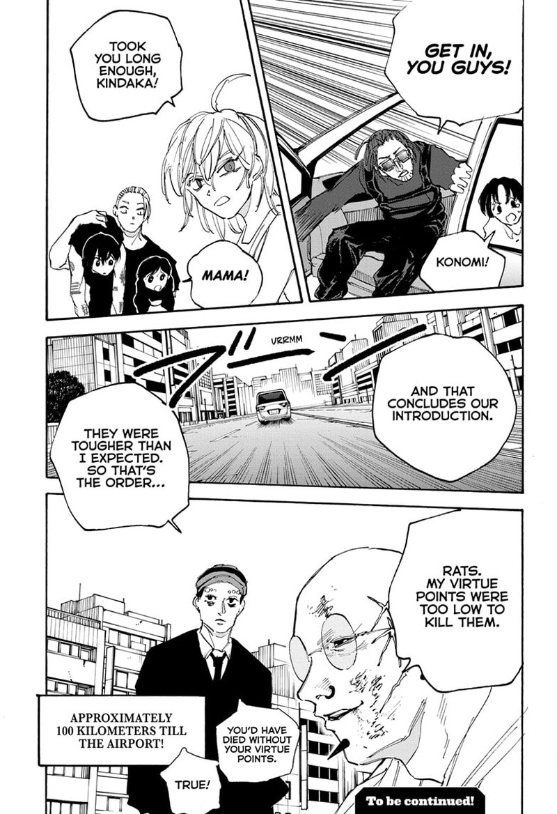 Sakamoto Days Manga Chapter 113 page 18 - Car Chase