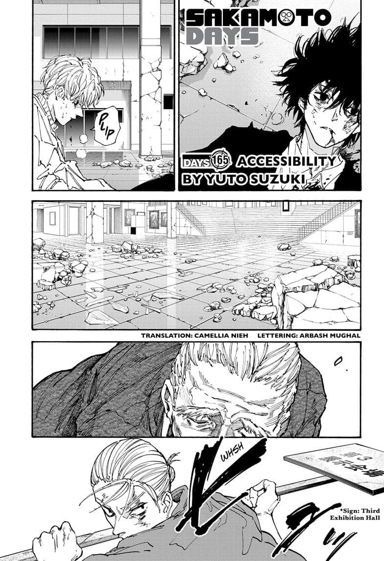 Sakamoto Days Manga Chapter 165 page 1 - Accessibility