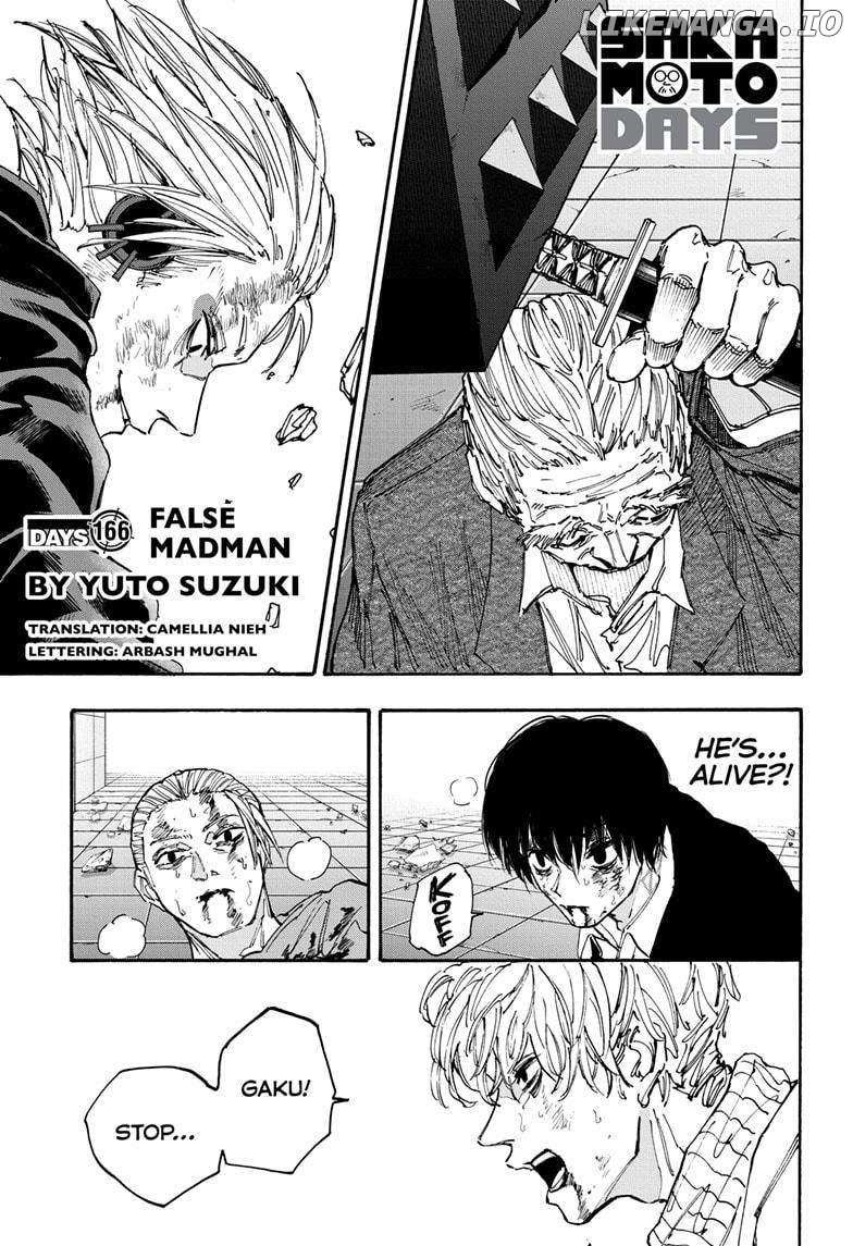 Sakamoto Days Manga Chapter 166 page 1 - False Madman