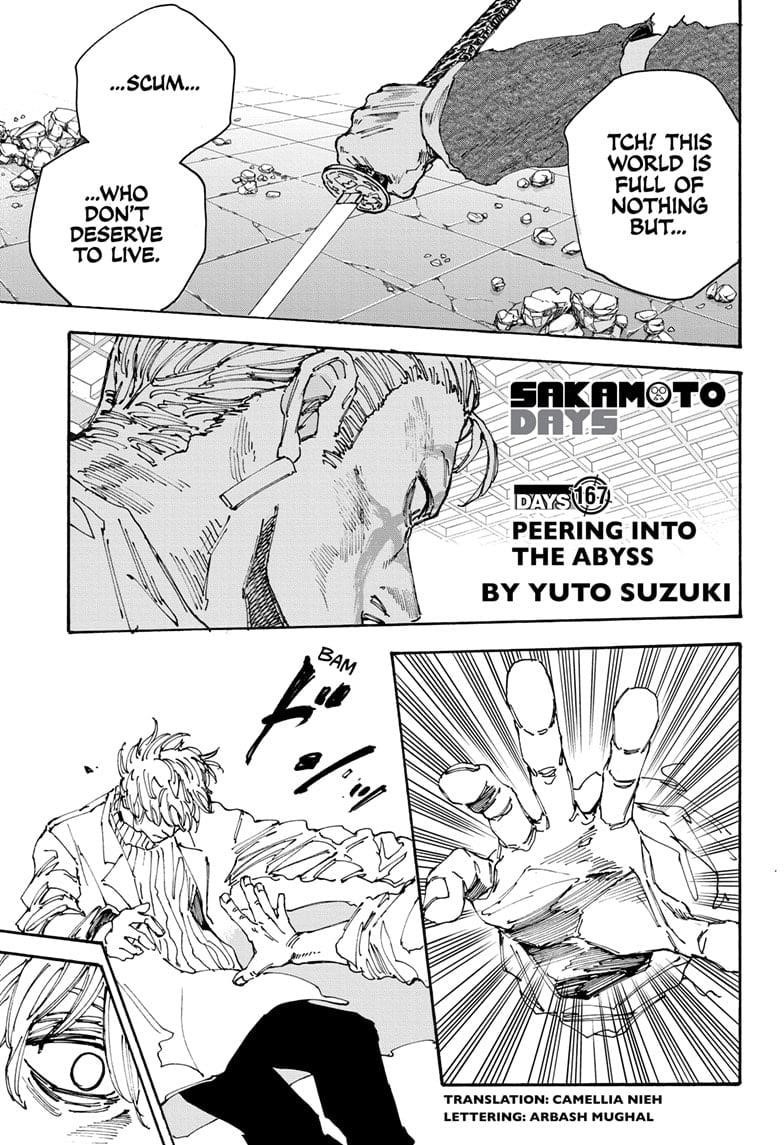 Sakamoto Days Manga Chapter 167 page 1 - Peering Into the Abyss