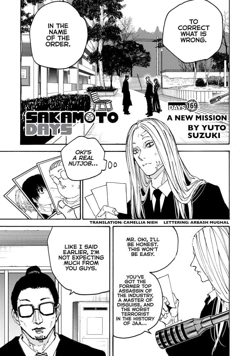 Sakamoto Days Manga Chapter 169 page 1 - A New Mission