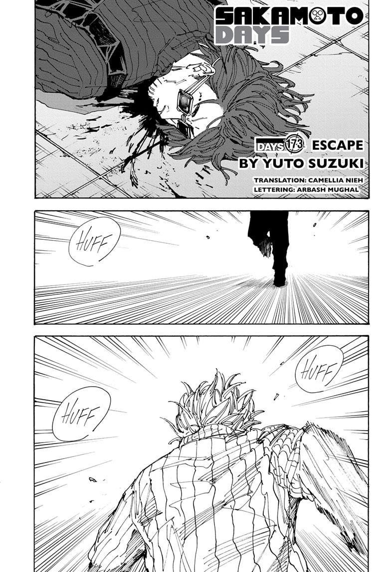 Sakamoto Days Manga Chapter 173 page 1 - Escape