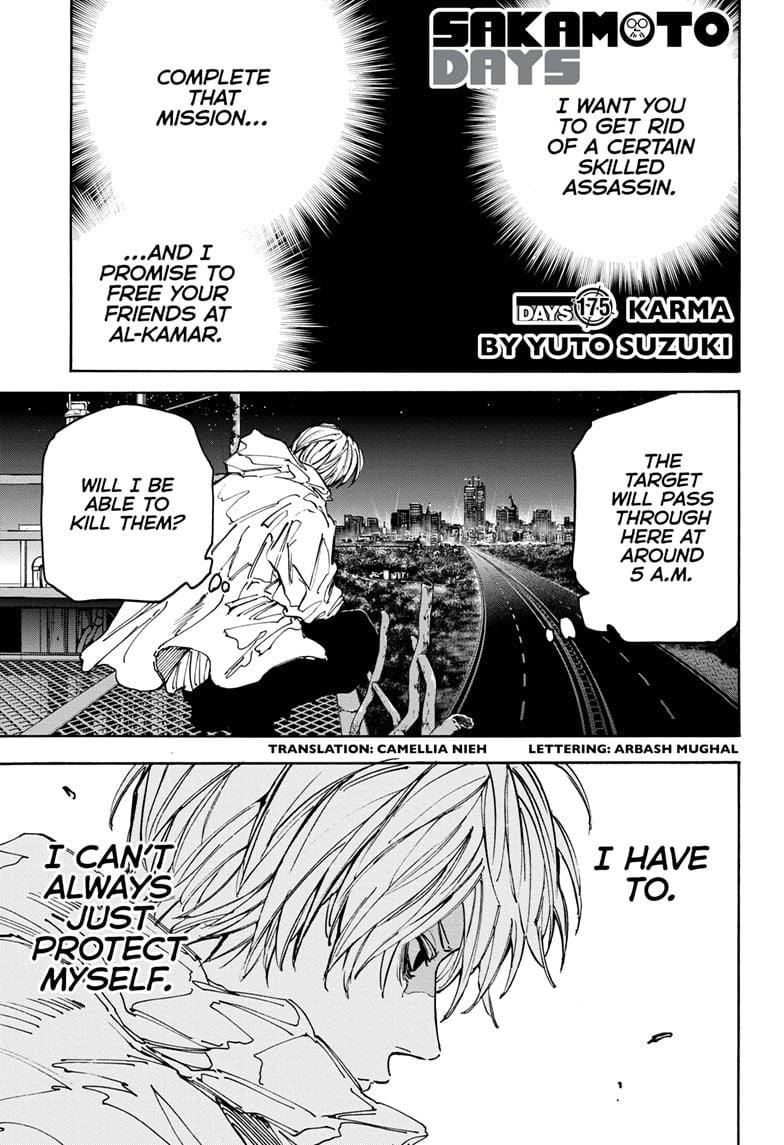 Sakamoto Days Manga Chapter 175 page 1 - Karma