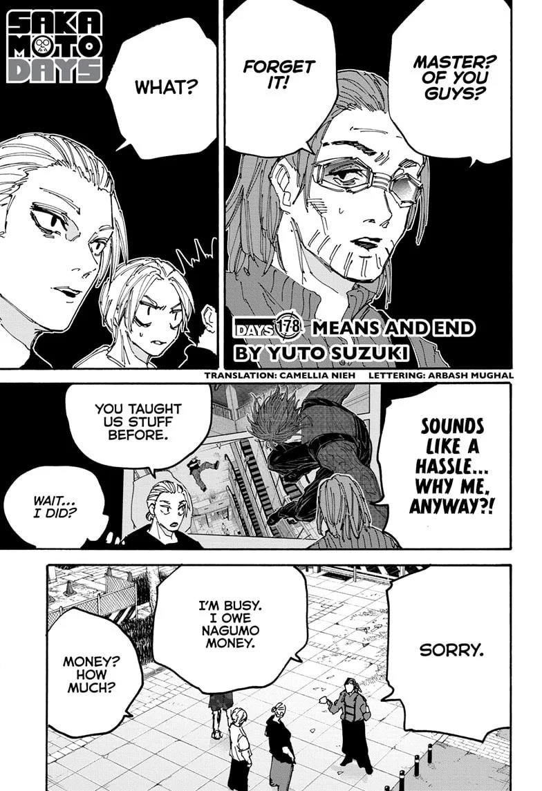 Sakamoto Days Manga Chapter 178 page 1 - Means and End