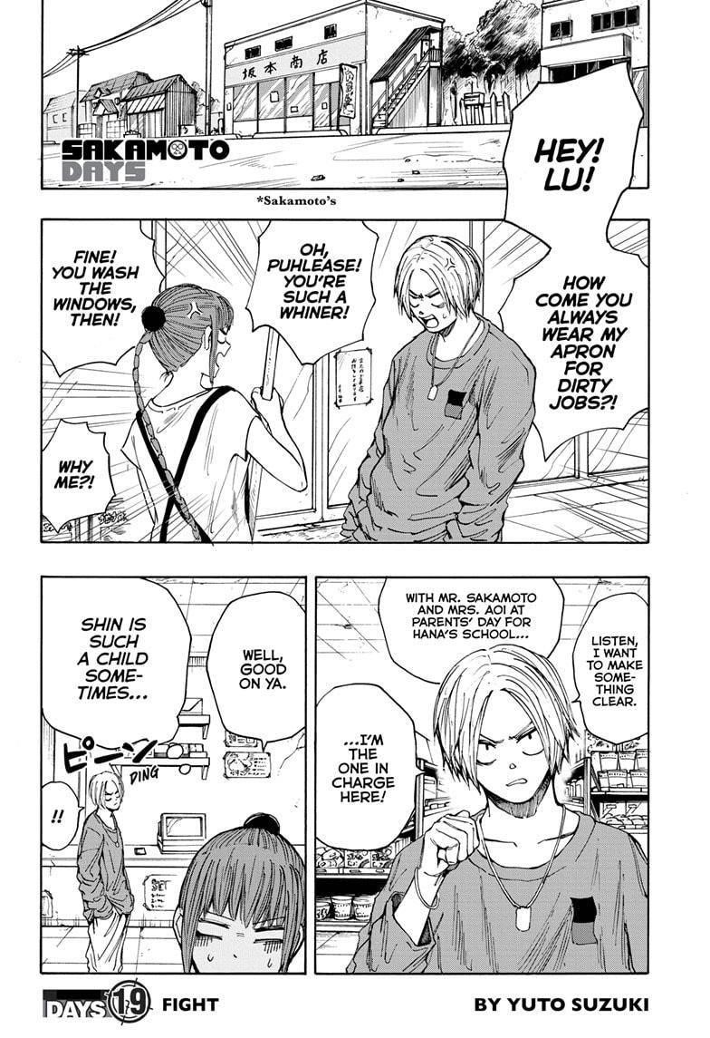 Sakamoto Days Manga Chapter 19 page 2 - Fight