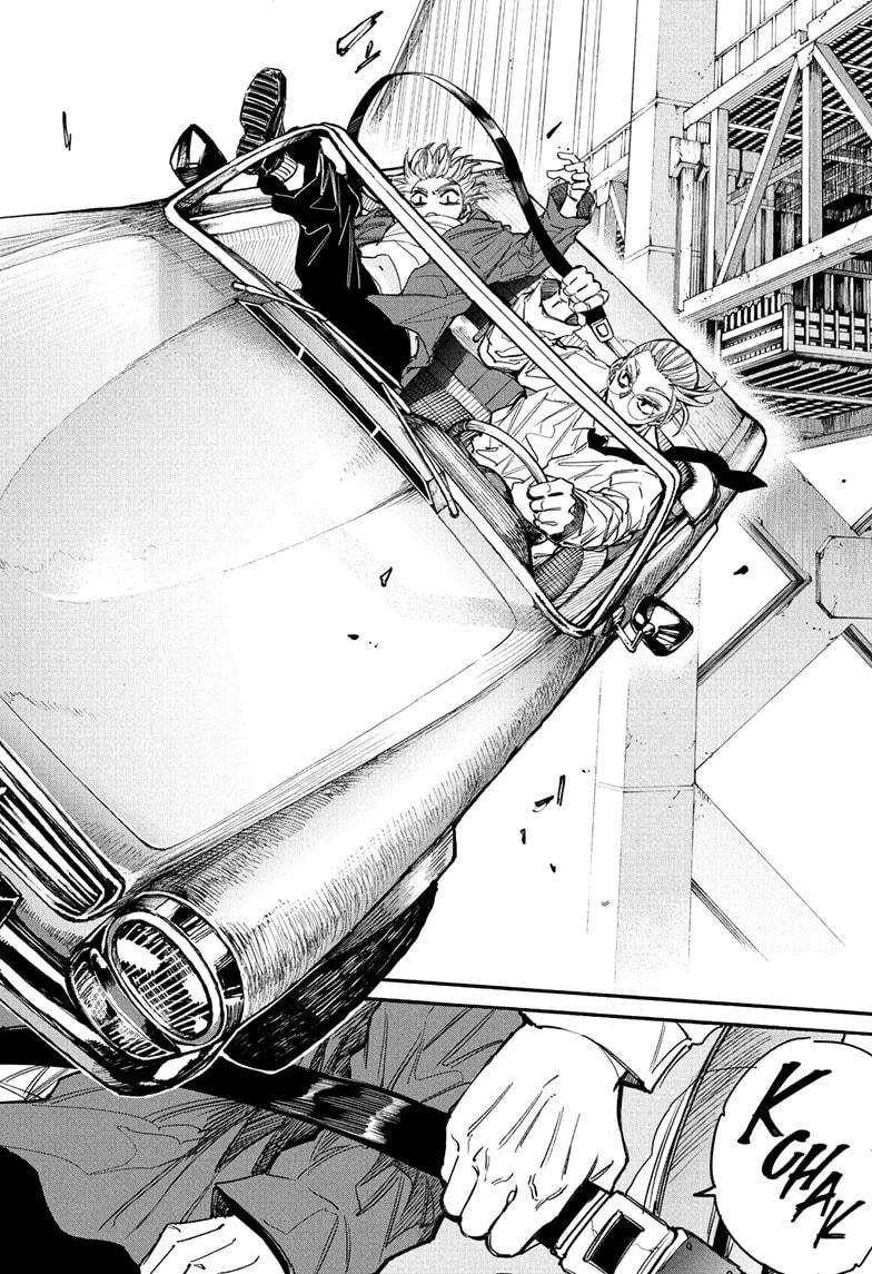 Sakamoto Days Manga Chapter 197 page 16 - Seat Belt