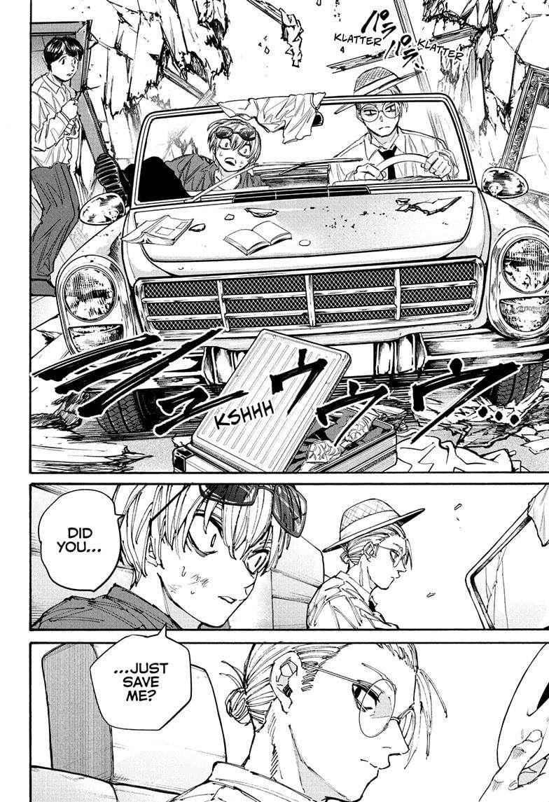 Sakamoto Days Manga Chapter 197 page 18 - Seat Belt