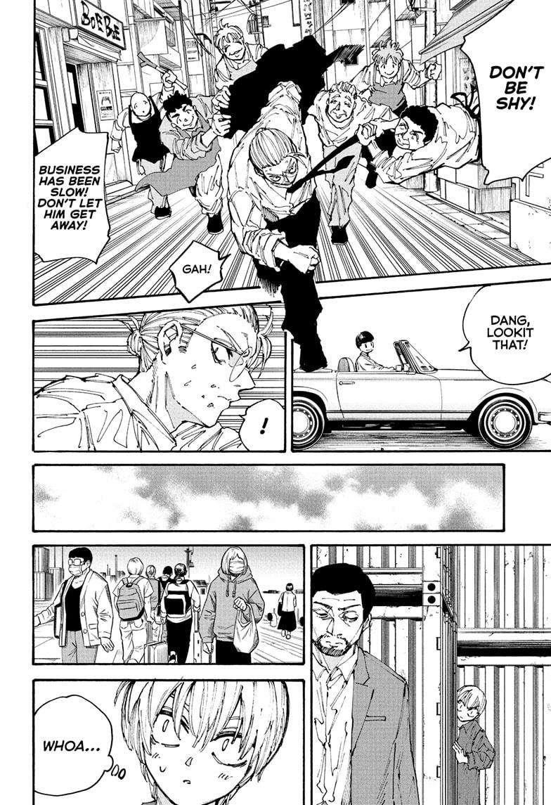 Sakamoto Days Manga Chapter 197 page 8 - Seat Belt