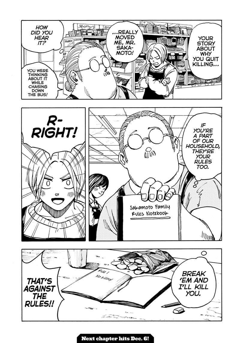Sakamoto Days Manga Chapter 2 page 24 - Sakamoto Family Rules