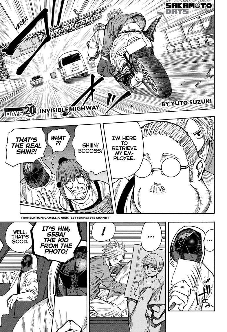 Sakamoto Days Manga Chapter 20 page 1 - Invisible Highway