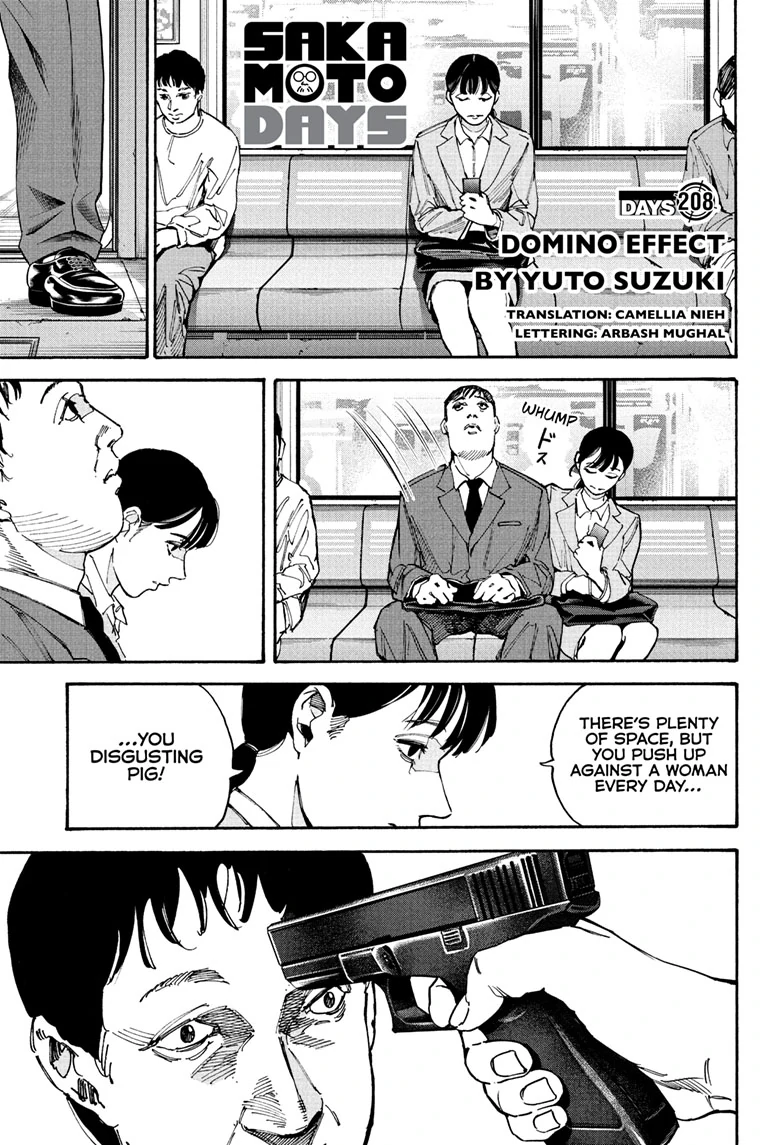 Sakamoto Days Manga Chapter 208 page 1 - Domino Effect