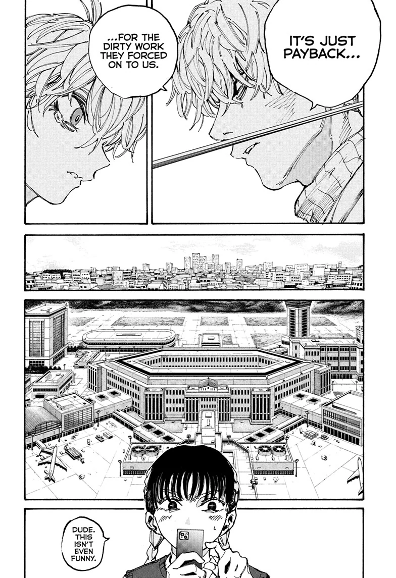 Sakamoto Days Manga Chapter 208 page 12 - Domino Effect