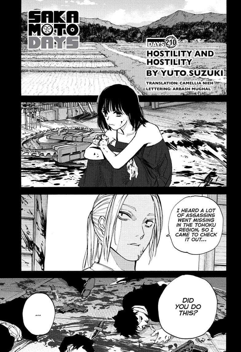 Sakamoto Days Manga Chapter 210 page 1 - Hostility and Hostility