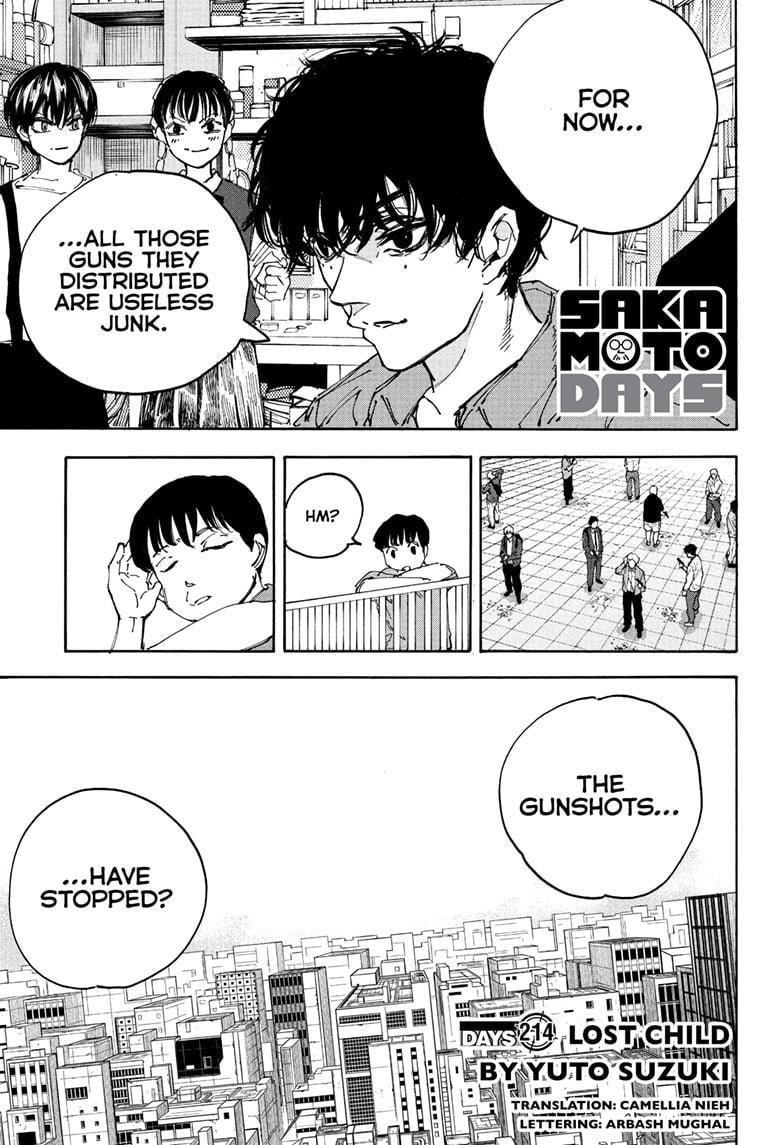Sakamoto Days Manga Chapter 214 page 1 - Lost Child