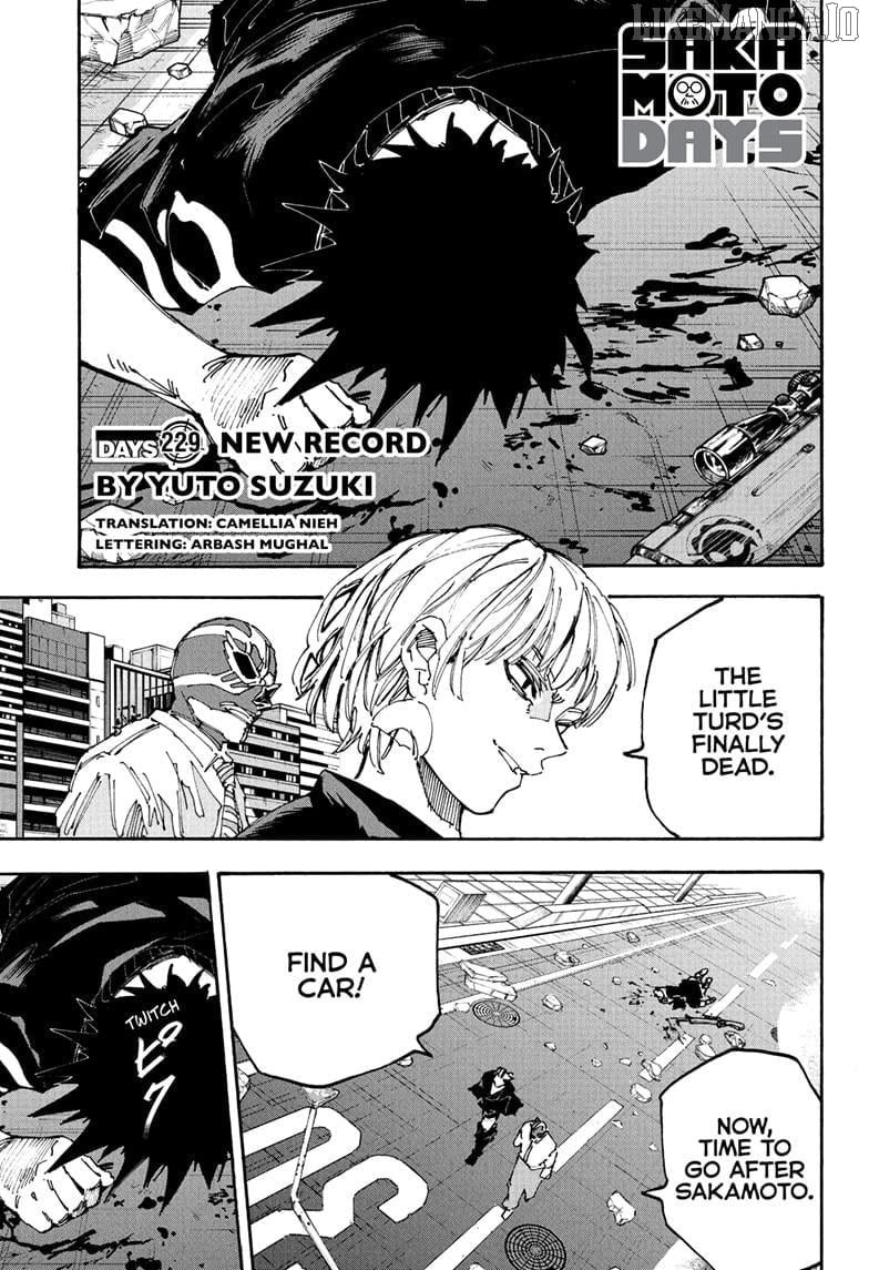 Sakamoto Days Manga Chapter 229 page 1 - New Record