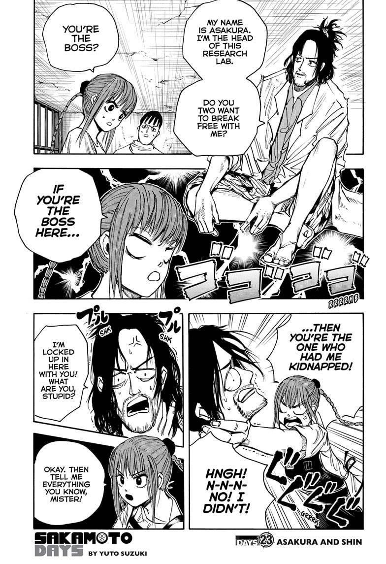Sakamoto Days Manga Chapter 23 page 1 - Asakura and Shin