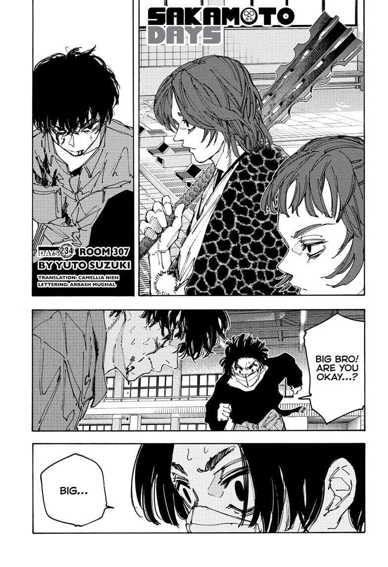 Sakamoto Days Manga Chapter 234 page 1 - Room 307