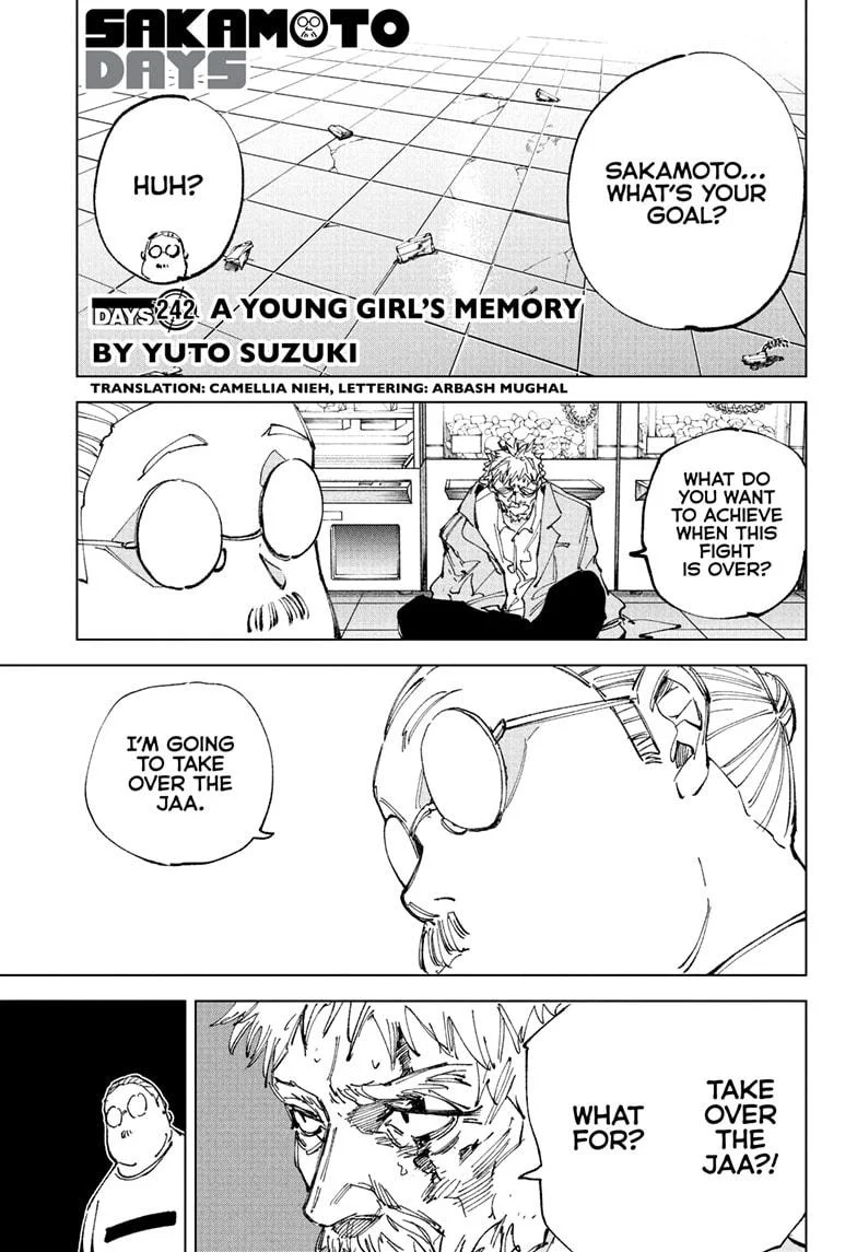 Sakamoto Days Manga Chapter 242 page 1 - A Young Girl's Memory