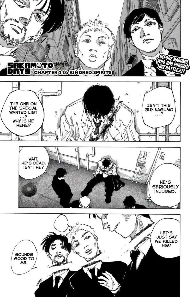Sakamoto Days Manga Chapter 248 page 1 - Alike