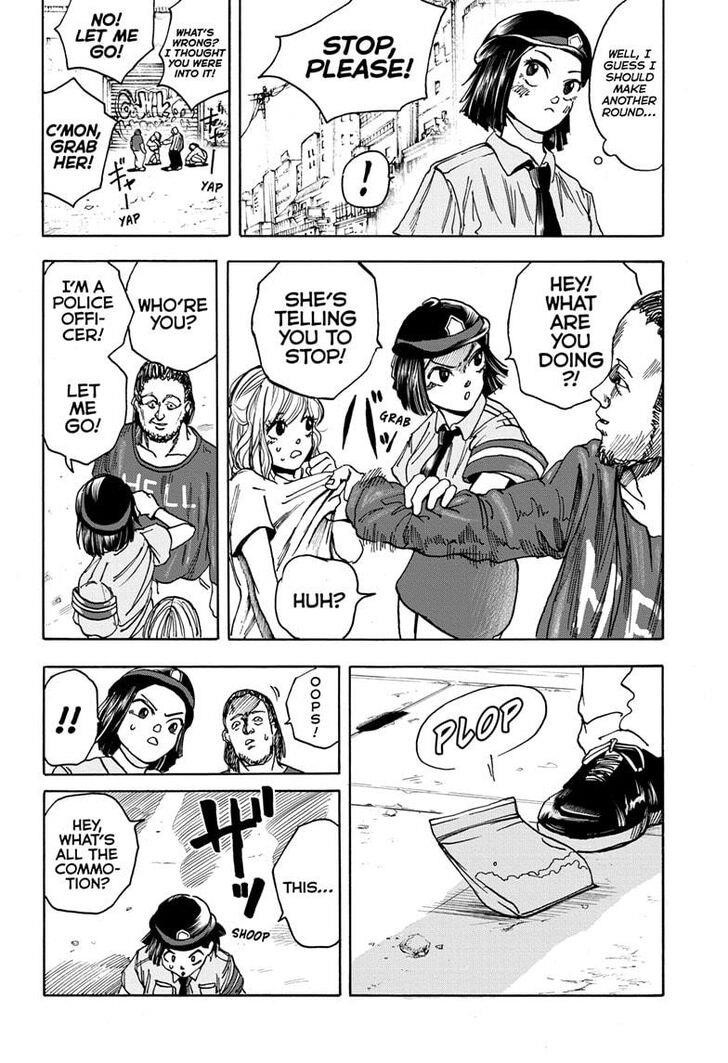 Sakamoto Days Manga Chapter 3 page 10 - Officer Nakase and the Mysterious Hero