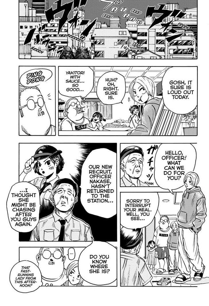 Sakamoto Days Manga Chapter 3 page 11 - Officer Nakase and the Mysterious Hero