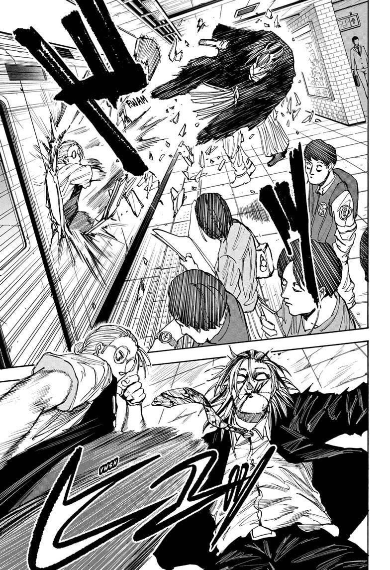 Sakamoto Days Manga Chapter 30 page 17 - Quiet on the Train