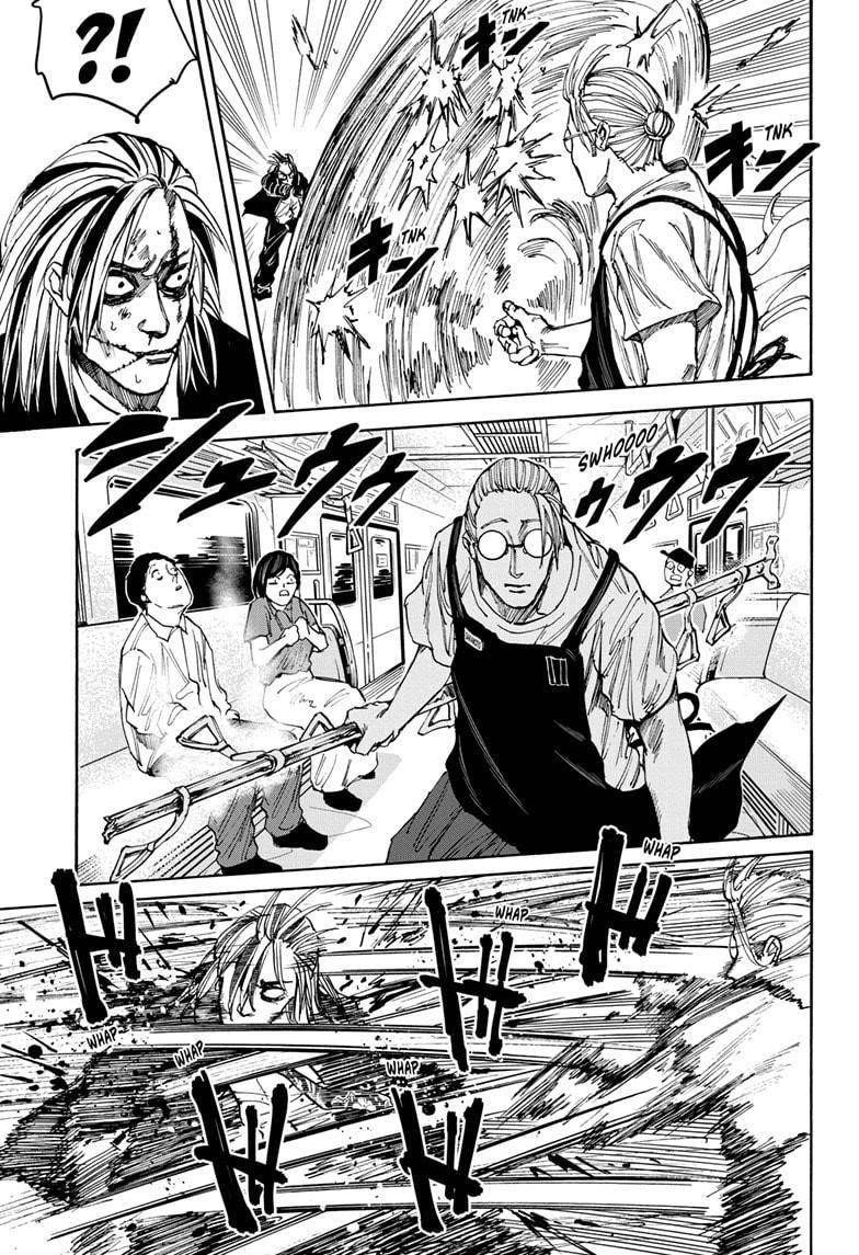 Sakamoto Days Manga Chapter 30 page 9 - Quiet on the Train