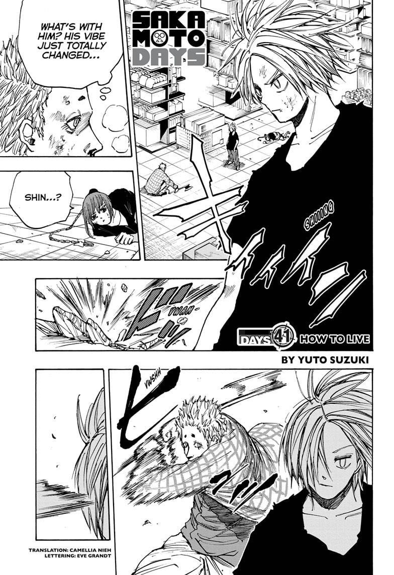Sakamoto Days Manga Chapter 41 page 1 - How to Live