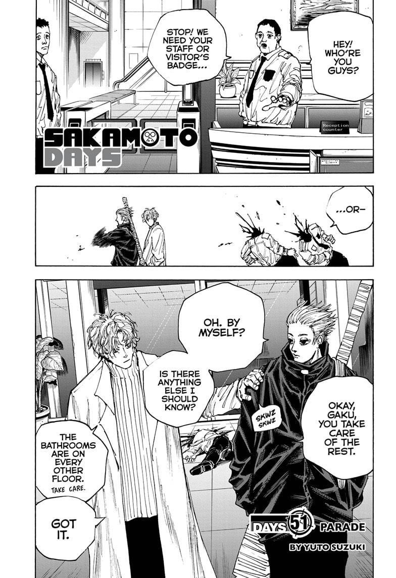 Sakamoto Days Manga Chapter 51 page 1 - Parade