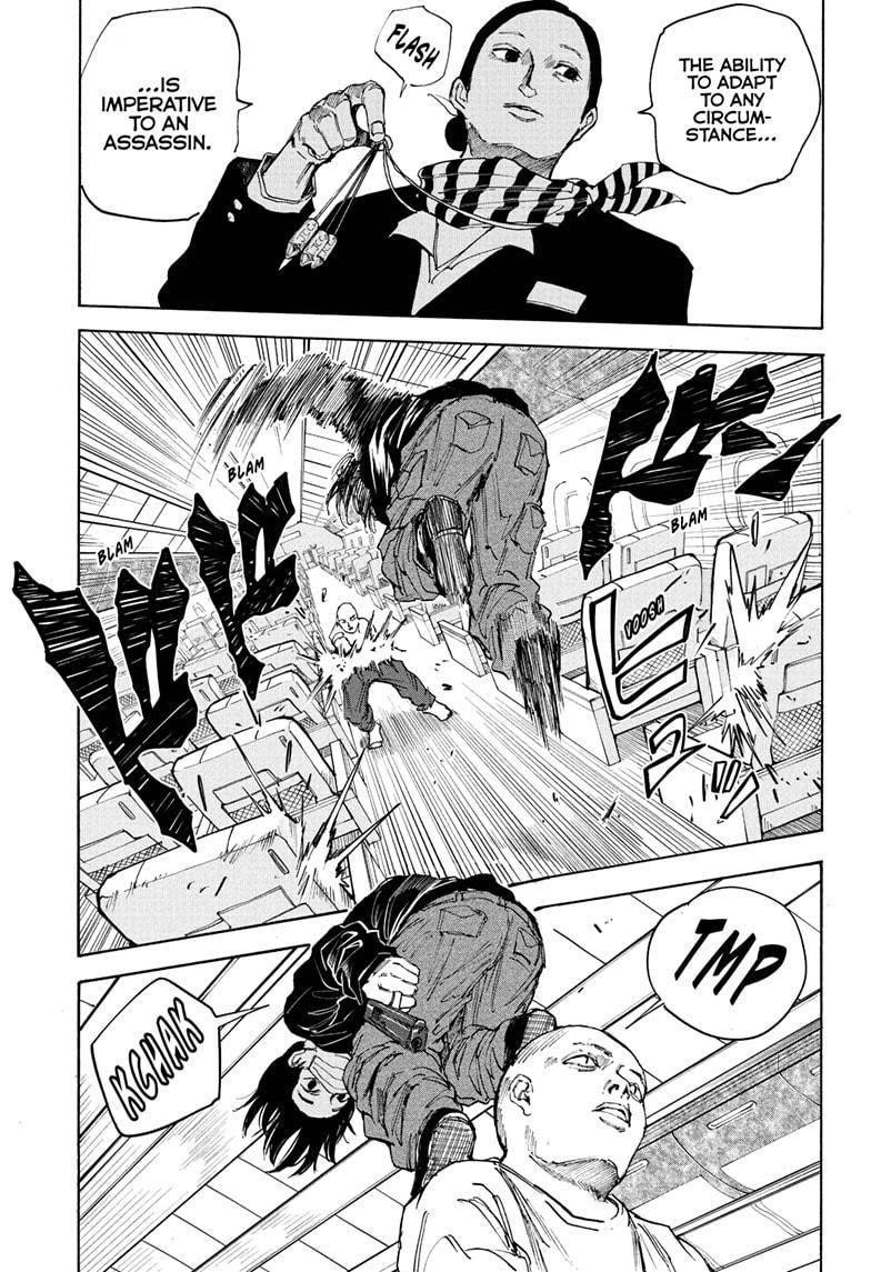 Sakamoto Days Manga Chapter 57 page 12 - Have a Nice Flight