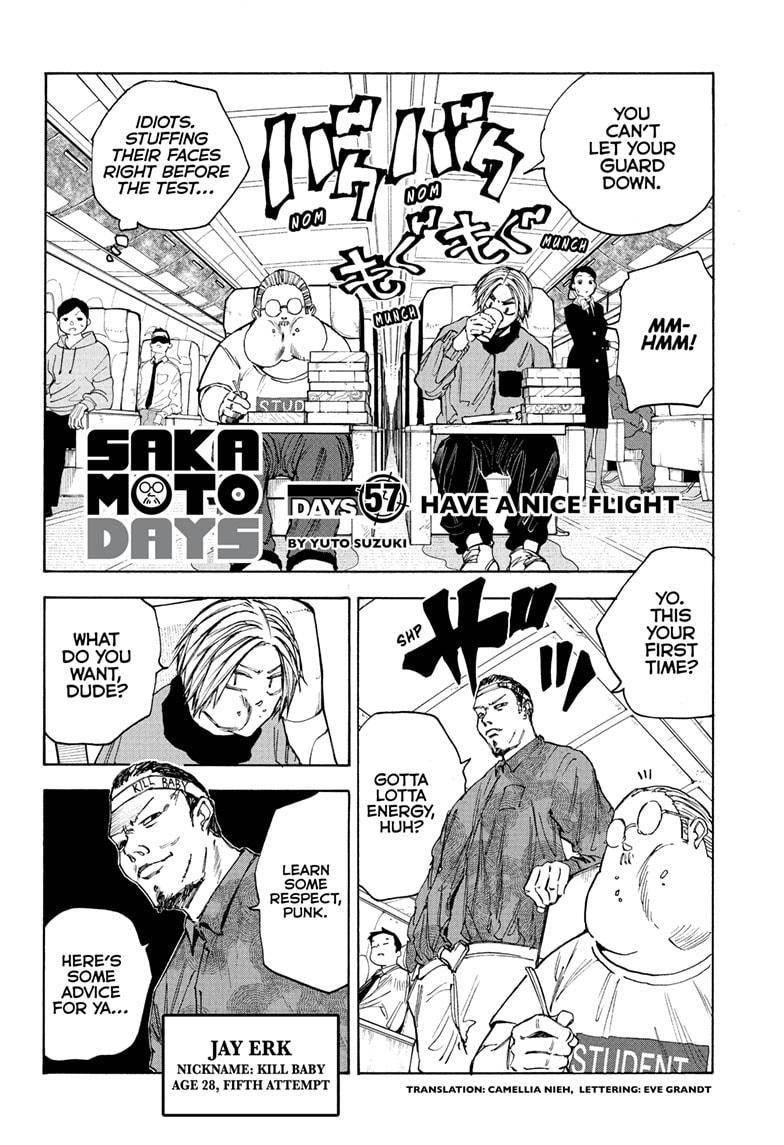Sakamoto Days Manga Chapter 57 page 2 - Have a Nice Flight