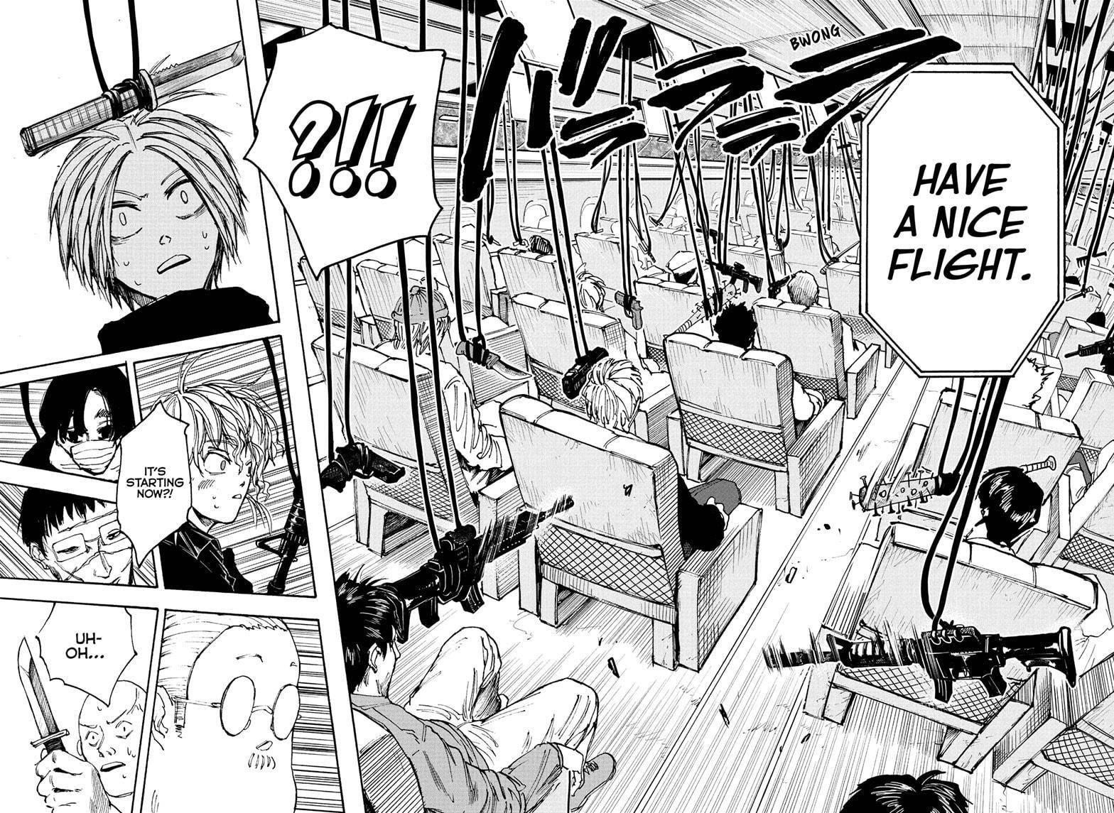 Sakamoto Days Manga Chapter 57 page 8 - Have a Nice Flight