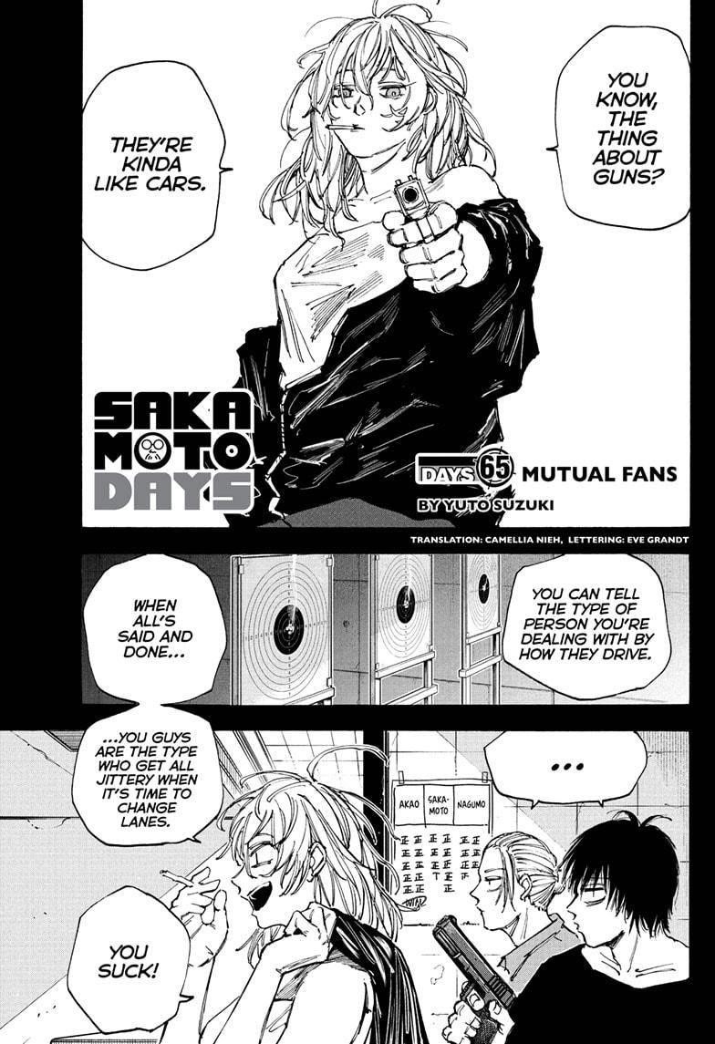 Sakamoto Days Manga Chapter 65 page 1 - Mutual Fans