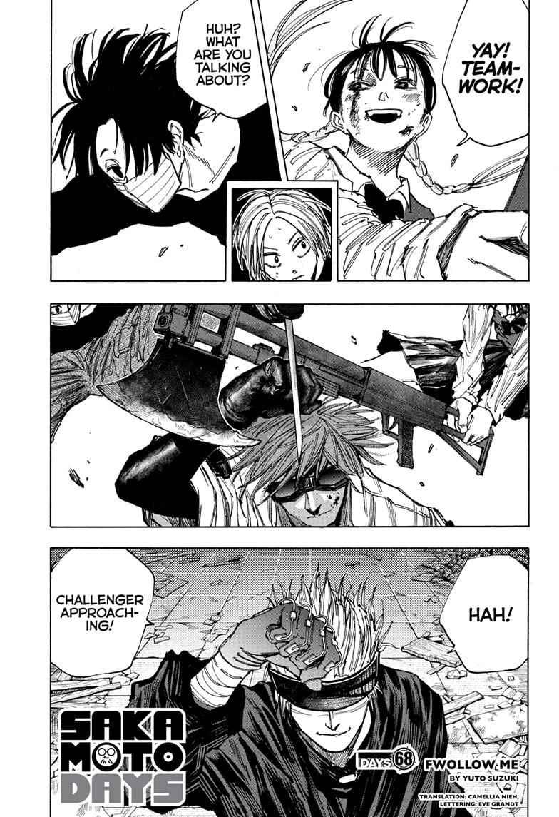 Sakamoto Days Manga Chapter 68 page 1 - Fwollow Me