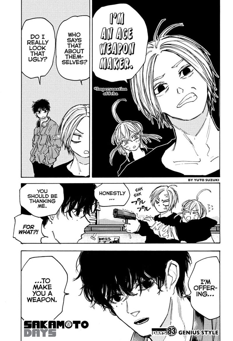 Sakamoto Days Manga Chapter 83 page 1 - Genius Style