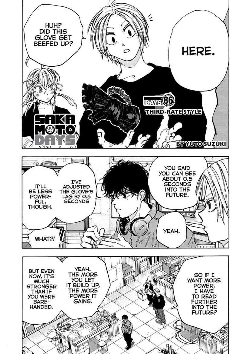 Sakamoto Days Manga Chapter 86 page 1 - Third-Rate Style