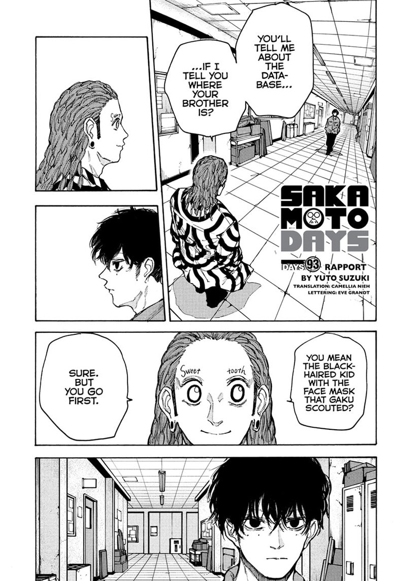 Sakamoto Days Manga Chapter 93 page 1 - Rapport